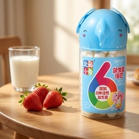 Collation pour bébé aromatisée aux fruits Aimo - Sucrée, délicieuse, saine, nutritive, riche en probiotiques, texture semi-molle, durée de conservation de 12 mois, boîte de 22 g