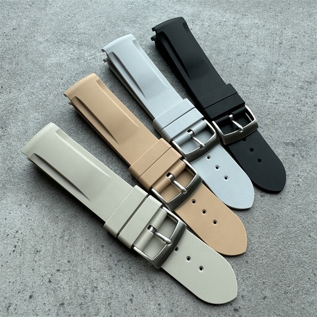 High Quality Silicone Watch Strap Curved End 20mm Fashion Sports Watch Belt Band for Omega X Swatch Moonswatch