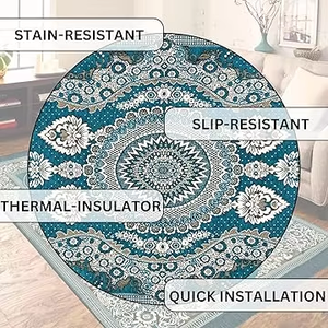 Alfombra de chenilla de 5x7 pies, alfombra de terciopelo suave, perfecta para sala de estar y dormitorio, alfombra de suelo para el hogar, diseñador duradero Dari - Product Image 5