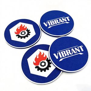 Coffee Drink Non-Slip Heat Resistant <b>Silicone</b> <b>Mat</b> Customized Pvc Rubber Coaster - Product Image 1