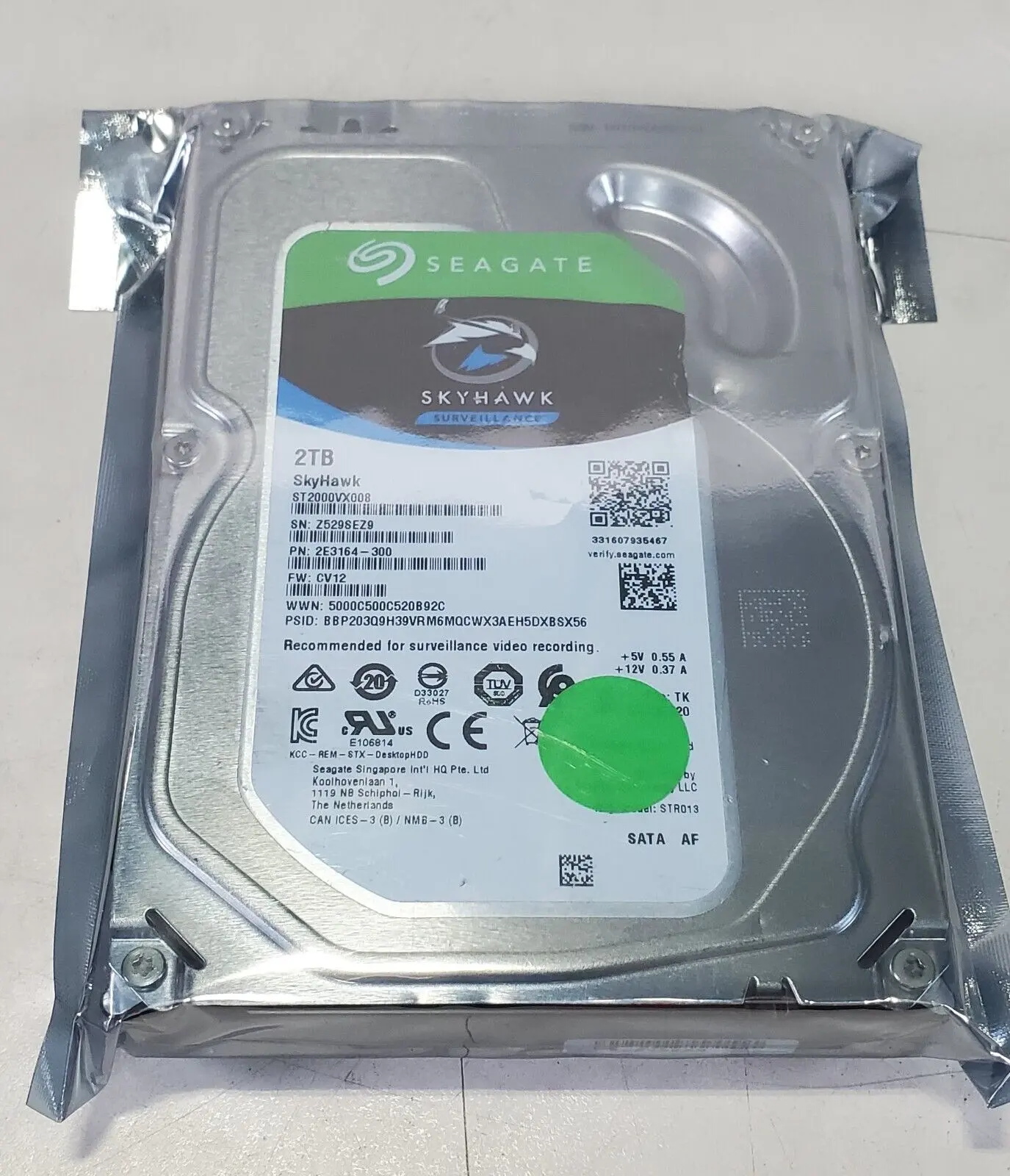 새로운 3.5 인치 7200rpm HDD 500GB 1TB 2TB 3TB 4TB 6TB 데스크탑 DVR CCTV를위한 새로운 8TB 10TB SATA 하드 디스크 드라이브처럼 리퍼 비시