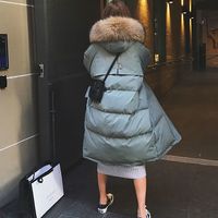Manteau d'hiver épais et chaud pour femmes, col en fourrure, veste longue à capuche pour femmes