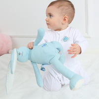 Peluche Lapin en Coton Biologique OEKO-TEX 40cm, Jouet en Peluche pour Filles