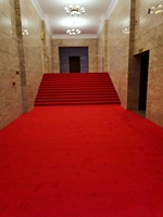 Zeremonieller Event-Teppichläufer, schlichter roter Kirchenteppich