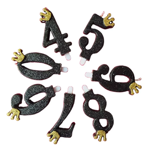 Ingrosso Glitter da forno corona nera novità fantasiosa torta di compleanno decorazioni di Capodanno <span class=keywords><strong>2026</strong></span> Velas De Bautizo - Product Image 1