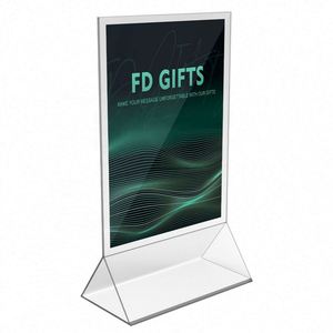 Acrylic <b>Table</b> Sign Counter Top Menu <b>Card</b> Display Sign Stand - Product Image 3