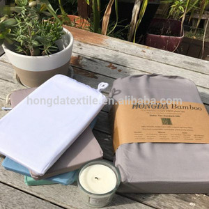 中国製の人気で心地良い竹製ベッドシーツセット、通気性があり高級感のある寝具 - Product Image 5