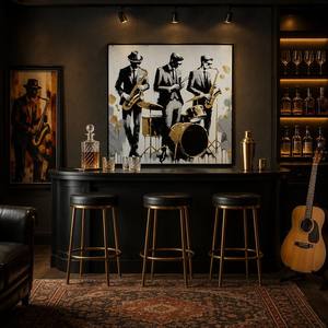 Meilleures ventes Décoration intérieure : Affiches et tableaux sur toile Pop Art de portraits de personnalités célèbres, Art mural avec dorure à la feuille d'or - Product Image 3