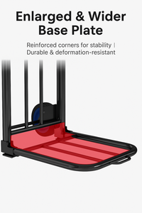 Camion à main pliable robuste 100kg de charge cadre en acier renforcé, roues en caoutchouc solide, chariot utilitaire pliable industriel - Product Image 2