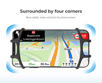 Logo OEM Rotation 360 Universel GPS Moto Vélo Antichoc Silicone Élastique Vélo Support de Téléphone avec Sangle Flexible Grip