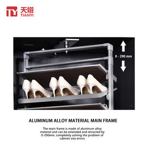 หอคอยจัดเก็บรองเท้าอลูมิเนียมหมุนได้360องศาหมุนได้มากกว่า50คู่ความจุ - Product Image 3