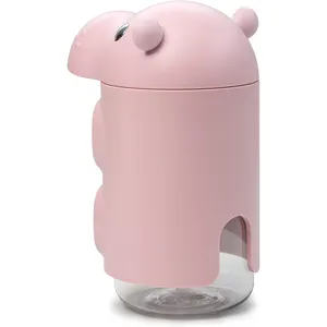 Nouveau distributeur en plastique animal hippopotame salle de bain avec distributeur de savon à main et distributeur de lotion prix usine stocké