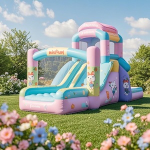 Los más vendidos en todo el mundo, castillo inflable portátil, casa de rebote, combos de obstáculos, gorilas al aire libre para un rendimiento duradero - Product Image 1