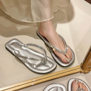 Sandales d'été pour femme style influenceur, à bout carré, nouvelle tendance, polyvalentes, à semelle souple - Product Image 2