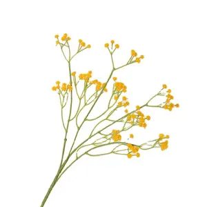 LFP025 2024 giallo di alta qualità fiore alito artificiale sfuso artificiale in plastica per neonati alito artificiale centrotavola fiore