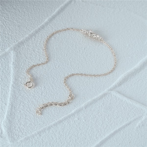 Bracelet en argent sterling S925 pour femme, diamant simple, hypoallergénique, tendance, bijou de main, bracelet très vendu - Product Image 3