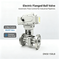 Válvula de Bola Eléctrica de Acero Inoxidable KLion CF8 de 2 Piezas con Actuador Motorizado PN16 para Agua, Aceite, Gas y Químicos OEM 3