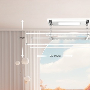 Cordless Remote-Controlled Smart Balcony <b>Clothes</b> Dryer | Indoor 4-Rod Telescopic Electric <b>Clothes</b> <b>Drying</b> <b>Rack</b> - Product Image 5