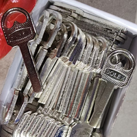 Ensemble de clés vierges courantes pour portes et armoires, en fer et laiton durables, essentiel pour la duplication de clés par serrurier