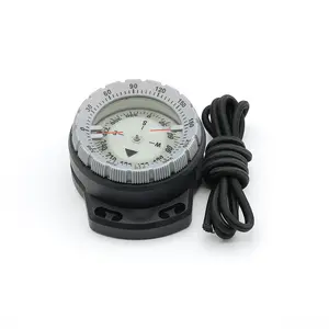 Mini Waterproof Digital Compass for Diving Wrist Survival Emergency Guide Bungee Cord Shockproof Glowing Dark Hike Travel Camp