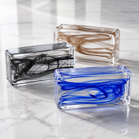 Brique de verre personnalisée à motif encre solide avec garantie de 5 ans pour la décoration des halls d'hôtel et des cloisons commerciales