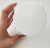 Pot carré 500 ml Bouteille carrée en plastique vide Contenant d'emballage transparent/brun Pot à miel en PET avec couvercle