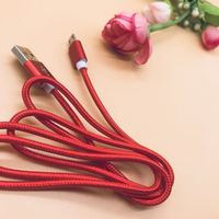 Kabel Data Usb Nilon Pengisian Daya Cepat, Kabel Data Usb, Nilon, Harga Murah, Pengisian Daya Cepat untuk Android /Iphone/Tipe C 1M/1.5M/2M/3M