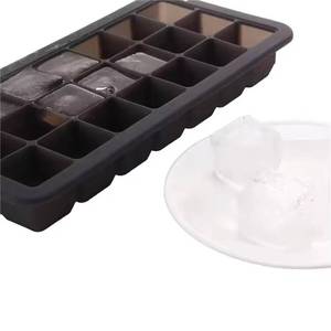 BPA Free 21 Cavity Flexible Lids Eco-Friendly Sustainable Cream Tool <b>Silicone</b> Ice Cube <b>Trays</b> - Product Image 5