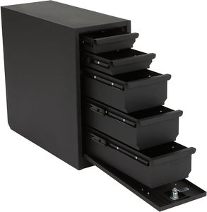 Boîte à outils latérale en acier à 5 tiroirs pour camion, boîte à outils pour benne de camion avec glissières à 5 tiroirs - Product Image 3