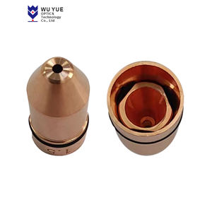 उच्च गुणवत्ता वाला बुलेट लेजर नोजल डाया.10.5 मिलान उच्च गुणवत्ता वाले ढक्कन/बेस फाइबर कटर वेल्डिंग हेड डबल/सिंगल लेयर नोजल - Product Image 2