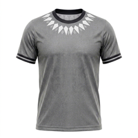 Maillot de football personnalisé gris, uniforme d'équipe, vêtements de sport, haut de sport à manches courtes, maillot d'entraînement respirant pour adultes