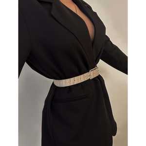 เข็มขัดหนังจระเข้สำหรับผู้หญิง หัวเข็มขัดแบบหมุน หนังสังเคราะห์ เข็มขัดสำหรับงานแต่งงาน ขนาดมาตรฐานสำหรับผู้ใหญ่ - Product Image 1