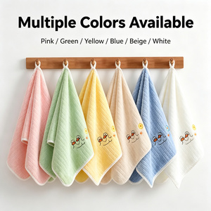 Serviette <span class=keywords><strong>de</strong></span> <span class=keywords><strong>bain</strong></span> pour enfants en velours corail super absorbant, motif <span class=keywords><strong>canard</strong></span> brodé, avec boucle <span class=keywords><strong>de</strong></span> suspension pour la maison et la salle <span class=keywords><strong>de</strong></span> <span class=keywords><strong>bain</strong></span> - Product Image 3