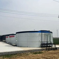 Réservoirs d'eau circulaires en acier galvanisé pour l'aquaculture et l'irrigation, avec tissu PVC et longue durée de vie