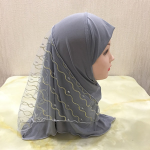 Vente en gros directe Nouveau <span class=keywords><strong>style</strong></span> d'hijabs Fabricants Stock pour Petites Filles Hijabs Instantané <span class=keywords><strong>Hijab</strong></span> Enfants - Product Image 2