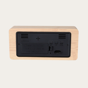 Reloj Despertador Digital de Madera con Control por Voz, Temperatura, LED Inteligente, Reloj de Mesa, Fabricante de Relojes de Madera para Dormitorio, Decoración para el Hogar - Product Image 5