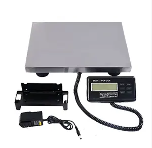 Timbangan Dijital Elektronik, 60Kg Sampai 300Kg Skala Pos Timbangan Platform Digital LCD Power AC