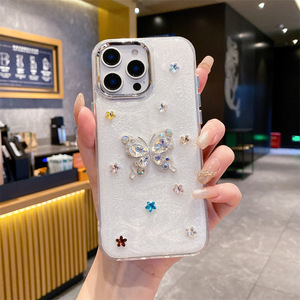 Tpu elettroplacca diamante farfalla modello Glitter Cover posteriore del telefono per Samsung Galaxy S10 S10 Plus - Product Image 2