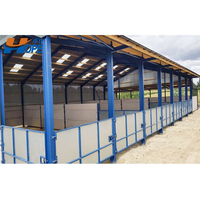 Hangar pour vaches de course à faible coût pour chevaux Bâtiment de ferme Granges pour bovins Abri pour chèvres Structure en acier léger Hangar pour bétail