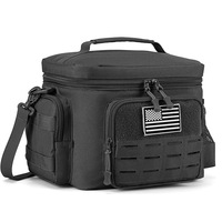 Sac isotherme de pique-nique en polyester 13L 18L avec bandoulière pour le camping, le déjeuner et les voyages en plein air