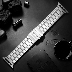 Correa de Reloj de Titanio Magnética de Repuesto, Correa de Eslabones Plateados para Reloj Inteligente - Product Image 1