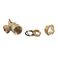 Solution tout-en-un BMAG BW-L02 PN16 1/2"-2" Vanne à boisseau sphérique verrouillable antifraude pour compteur d'eau avec support OEM