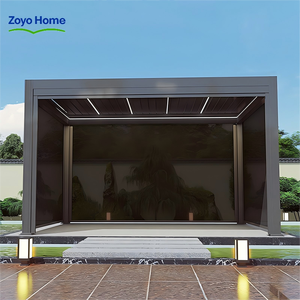 Gazebo en alliage d'aluminium écologique sans entretien, étanche, à commande électrique, Zoyo Home, pour aménagement paysager facile et <span class=keywords><strong>location</strong></span> haut de gamme - Product Image 4