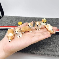 Ornement de chien au design personnalisé Corgi Sculpture Figurine Jouet pour Décoration Commémorative