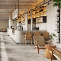 Ensemble de meubles de comptoir de bar de café moderne à LED, design d'intérieur de café commercial personnalisé, solution tout-en-un