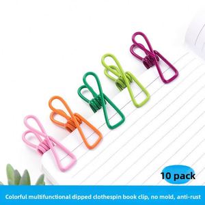 Juego de 10 Pinzas Metálicas Multifuncionales de Colores, Antideslizantes, para Fijar Fotos, Secar Ropa, a Prueba de Viento, para Sellar Bolsas de Alimentos - Product Image 2