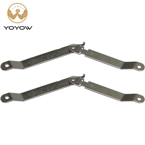 Bisagras de soporte para tapas, plegables izquierda y derecha, con tornillos de montaje para muebles, cajas de madera, estuches de joyería y cofres. - Product Image 1