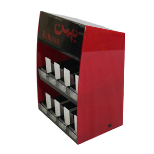 Présentoir à cigarettes en acrylique à 2 niveaux avec poussoir et éclairage LED, support de tabac à défilement automatique pour comptoirs de vente au détail - Product Image 1