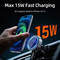 Chargeur sans fil original 15W support magnétique pour téléphone de voiture pour IPhones voiture sans fil Charge rapide pour iphone 14 13 12 Pro Max