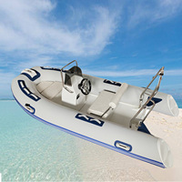 Bateau gonflable électrique RIB360 en fibre de verre et caoutchouc pour 6 personnes, pêche, yacht marin, plongée, sports nautiques